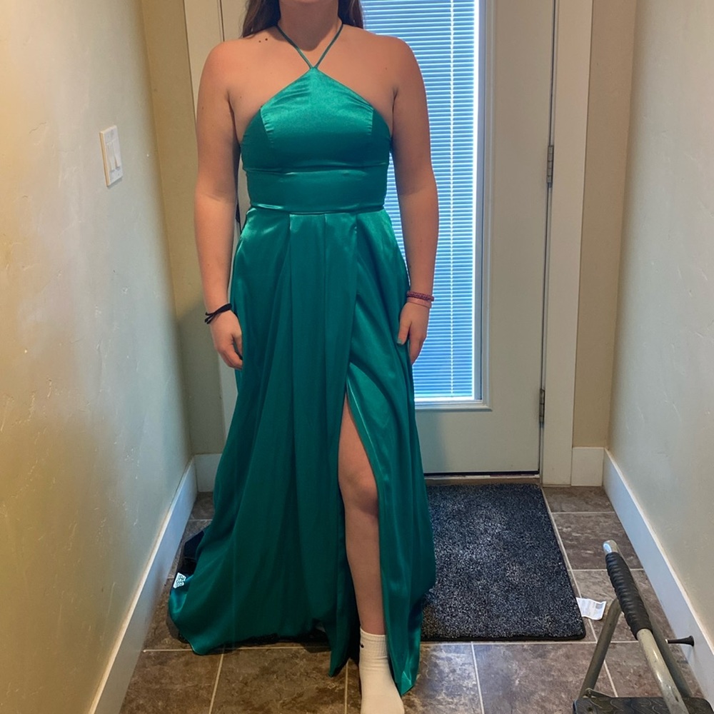 Teal dress